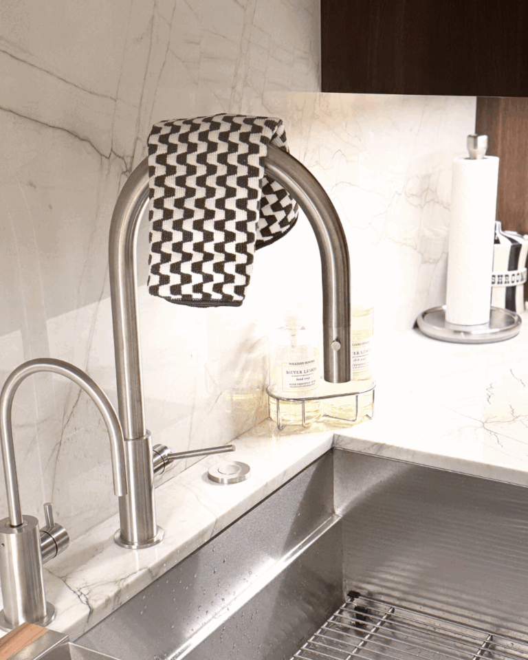 Severn Dish Cloth drying by a sink after a Memorial Day party